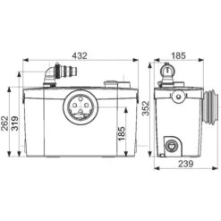 Broyeur Sanipro Xr Up Silence - SFA 9 Broyeur Sanipro Xr Up Silence - SFA -CAZABOX SOLDES 698320 t