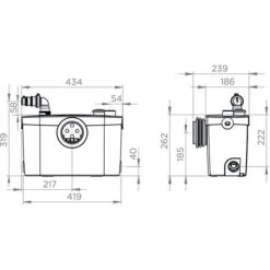 Broyeur Sanipro Xr Up Silence - SFA 8 Broyeur Sanipro Xr Up Silence - SFA -CAZABOX SOLDES 698320 t 1