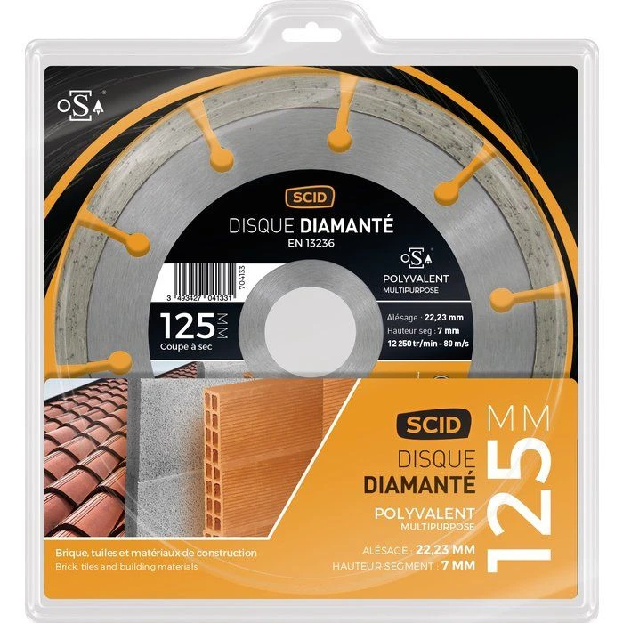 Disque Diamant Segmenté à Tronçonner Eco - Ø 125 Mm - Tous Matériaux - SCID 2 Disque Diamant Segmenté à Tronçonner Eco - Ø 125 Mm - Tous Matériaux - SCID – Image 2