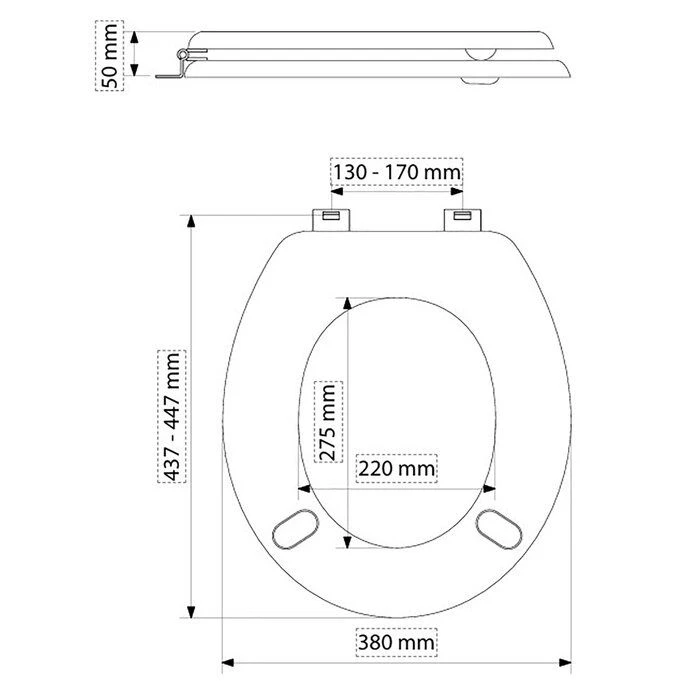 Abattant WC Blanc Double - Tradition - Olfa 3 Abattant WC Blanc Double - Tradition - Olfa – Image 3