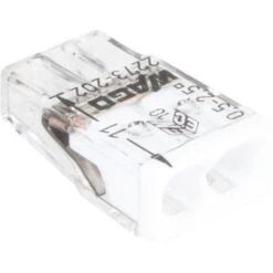 Borne De Connexion Wago Série 2273 Fil Rigide - Transparent - Blanc - Wago