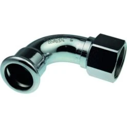 Manchon Coudé 90° à Sertir - FF Ø 28 Mm - 3/4" - Xpress Carbone - Aalberts Integrated Piping Systems