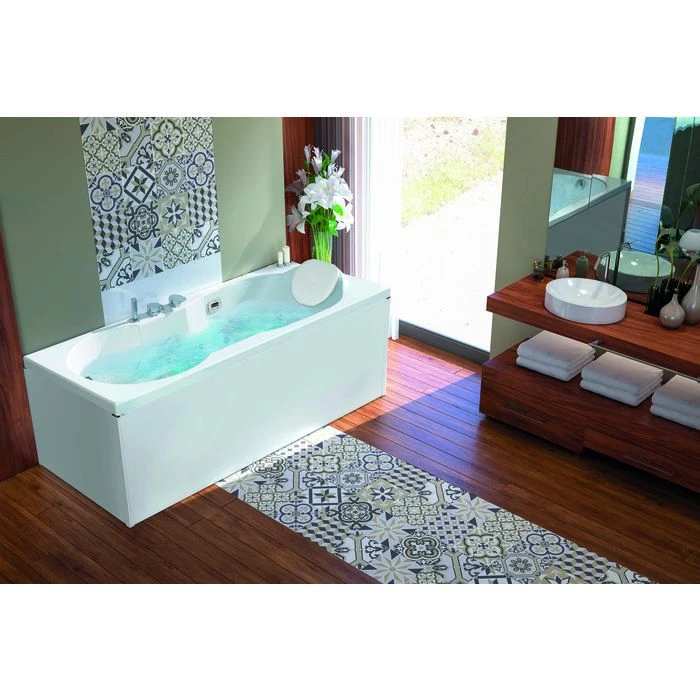 Baignoire Balnéo Romanza 170 - Kinedo - Vitalité - Tête à Droite - Installation En Angle 2 Baignoire Balnéo Romanza 170 - Kinedo - Vitalité - Tête à Droite - Installation En Angle – Image 2