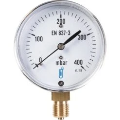 Manomètre Gaz Radial 0 à 400 Mbar - Distrilabo